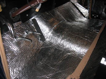 automotive floor heat insulation